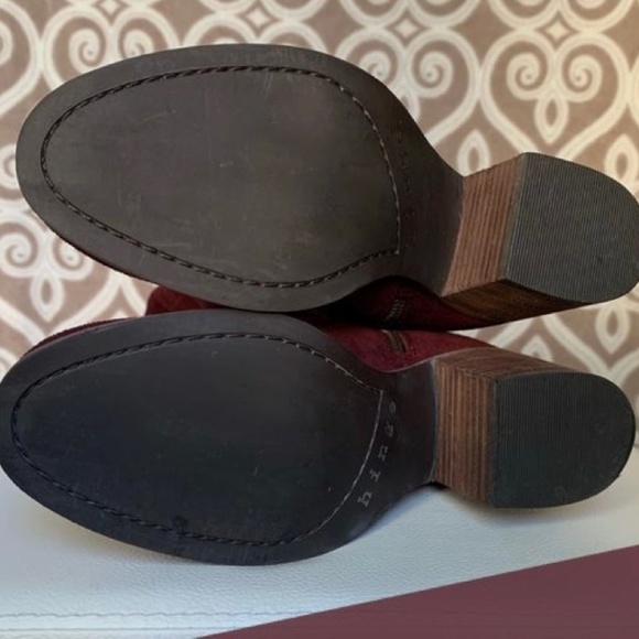 GREAT COND Hinge Canton-Lea OTK Boot Burgundy 7M - Picture 2 of 3
